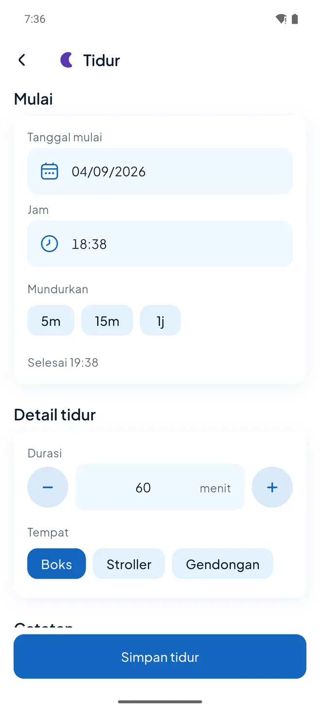 Simpan. Bawaannya sudah benar. — Tidur